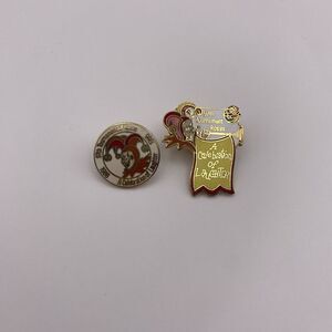 Lot of 2 Rose Parade 1986 Celebration of Laughter 97th Tournament Lapel Pins